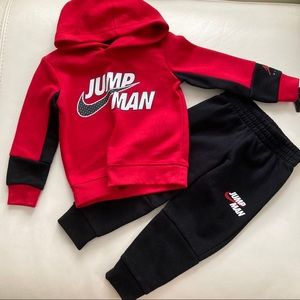Nike jump man warm hoodie pants set 4008